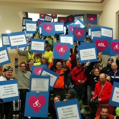 Frome Street bikeway protest